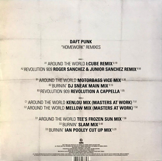 Daft Punk : "Homework" Remixes (2xLP, Comp, Ltd)