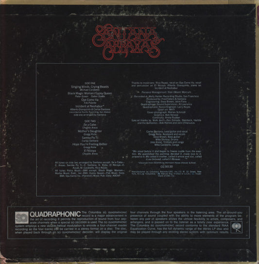 Santana - Abraxas vinyl record, LP (Near Mint (NM or M-)) | Lulo Records