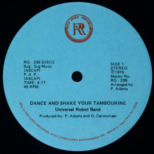 The Universal Robot Band : Dance And Shake Your Tambourine (12")