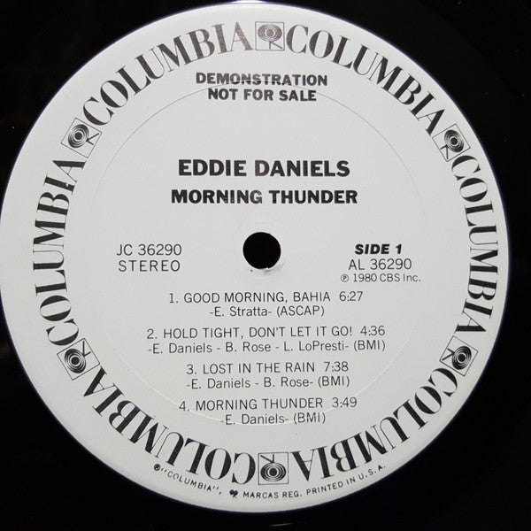 Eddie Daniels : Morning Thunder (LP, Album, Promo)