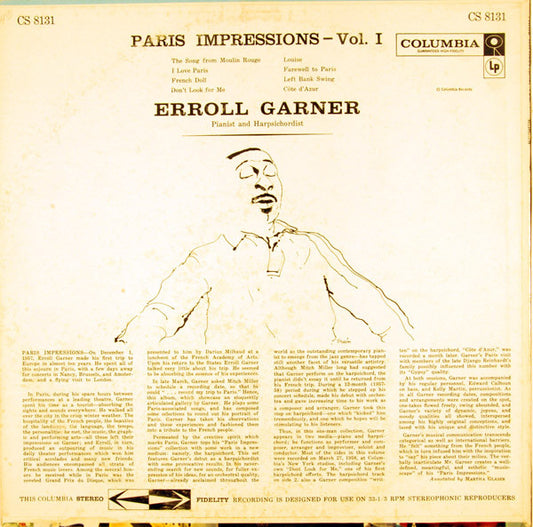 Erroll Garner - Paris Impressions - Vol. 1 vinyl record, LP (Near Mint (NM or M-)) | Lulo Records