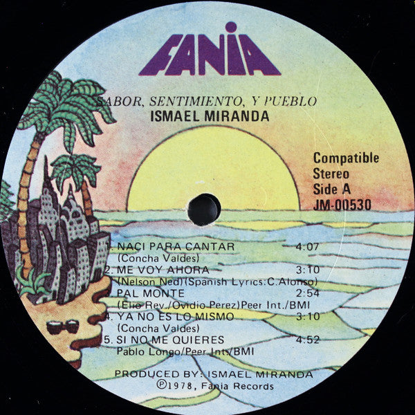 Ismael Miranda : Sabor, Sentimiento Y Pueblo (LP, Album)