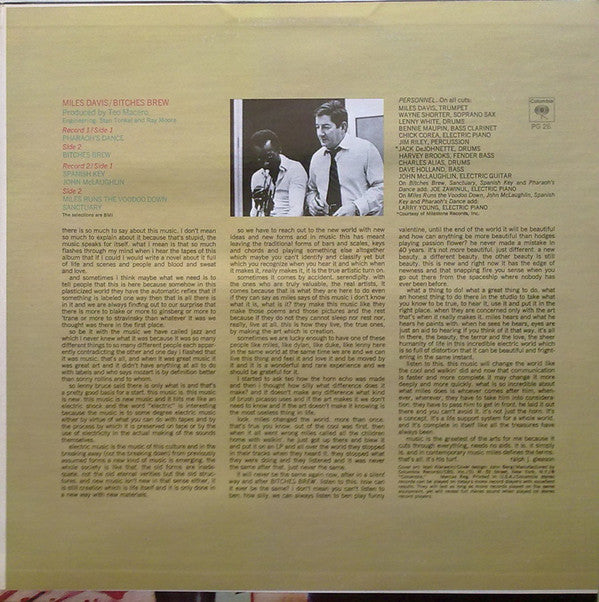 Miles Davis : Bitches Brew (2xLP, Album, RE, Ter)