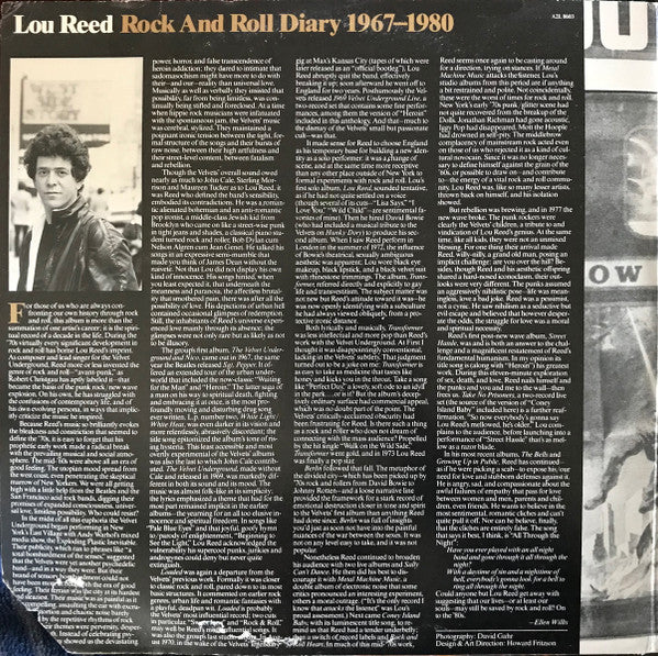 Lou Reed : Rock And Roll Diary 1967-1980 (2xLP, Comp, Ter)