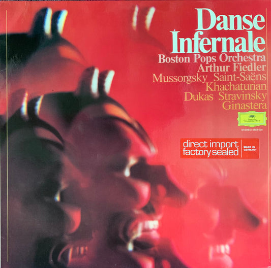 Boston Pops Orchestra, Arthur Fiedler, Modest Mussorgsky / Camille Saint-Saëns / Aram Khatchaturian / Paul Dukas / Igor Stravinsky / Alberto Ginastera : Danse Infernale (LP, Album)
