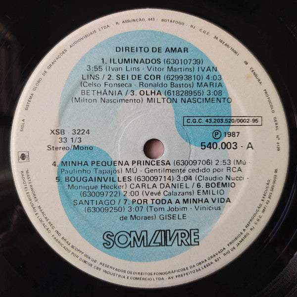 Various : Direito De Amar (Nacional) (LP, Comp)