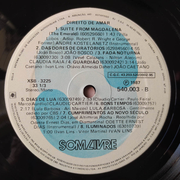 Various : Direito De Amar (Nacional) (LP, Comp)