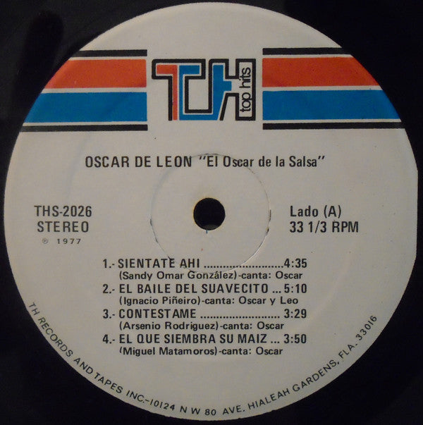Oscar D'Leon Y Su Salsa Mayor : El Oscar De La Salsa (LP, Album)