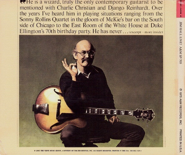 Jim Hall : Jim Hall Live! (CD, Album, Ltd, RE, RM)