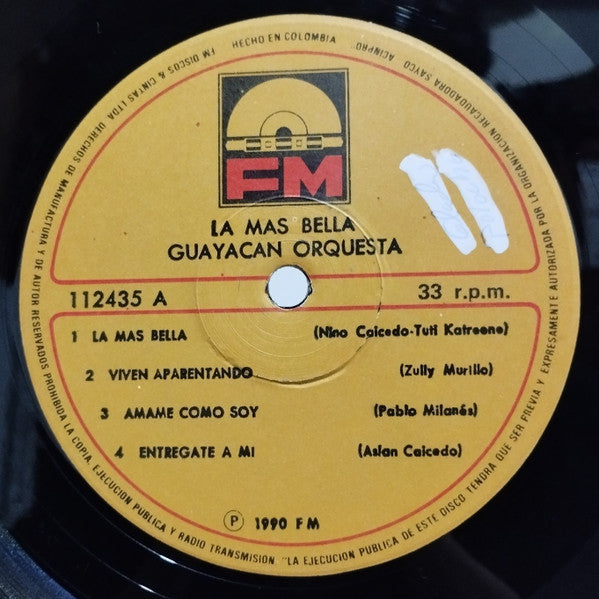 Guayacán Orquesta : La Mas Bella (LP, Album)