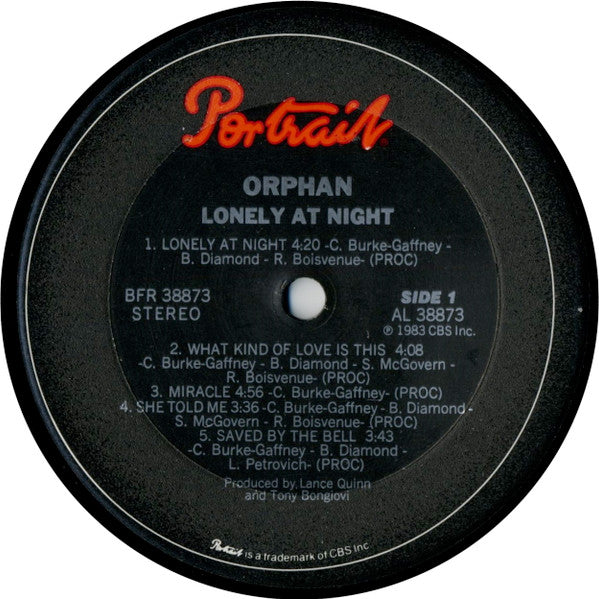 Orphan (2) : Lonely At Night (LP, Album)