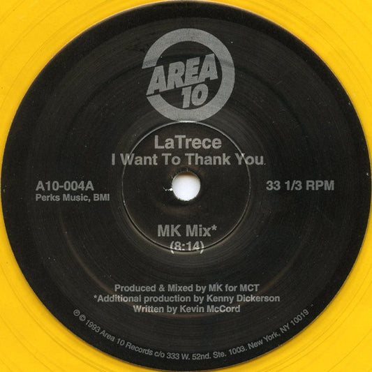 Latrece B. Kinchen - I Want To Thank You (The MK Mixes) vinyl record, 12" (Very Good Plus (VG+)) | Lulo Records