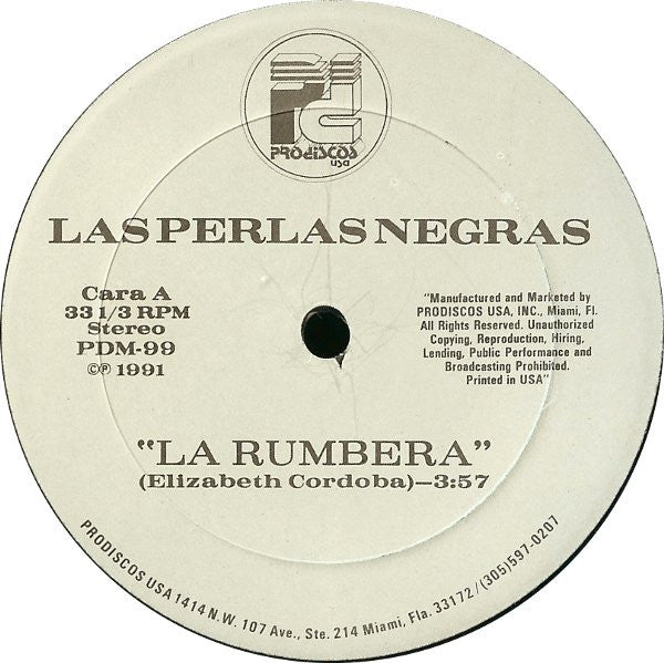 Las Perlas Negras : La Rumbera (12")