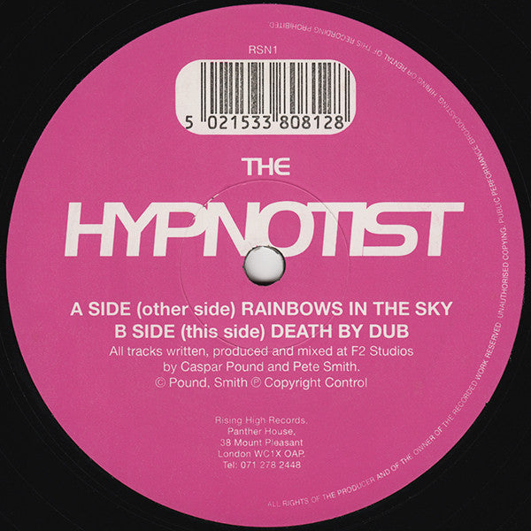 The Hypnotist : Rainbows In The Sky / Death By Dub (12")