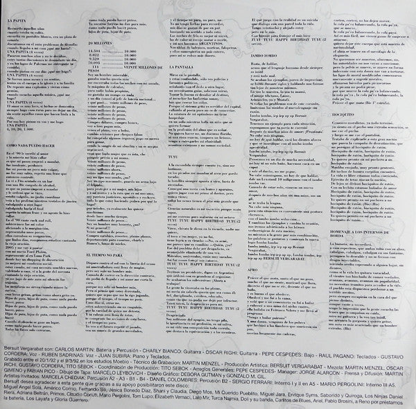 Bersuit Vergarabat : Y Punto... (LP, Album, RE)