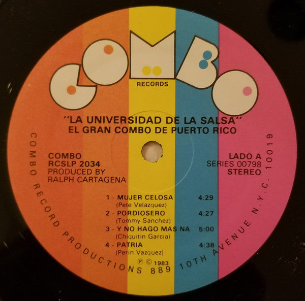El Gran Combo De Puerto Rico* : La Universidad De La Salsa (LP, Album)
