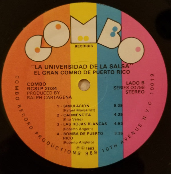 El Gran Combo De Puerto Rico* : La Universidad De La Salsa (LP, Album)
