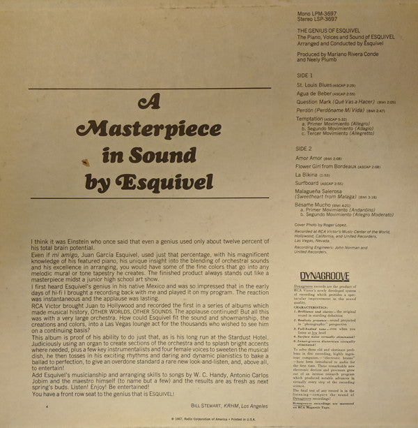 The Piano, Voices And Sound Of Esquivel* : The Genius Of Esquivel (LP, Album)