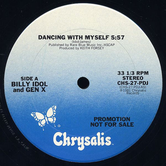 Billy Idol and Generation X (4) : Dancing With Myself (12", Single, Promo)