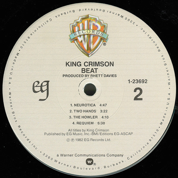 King Crimson : Beat (LP, Album, Win)