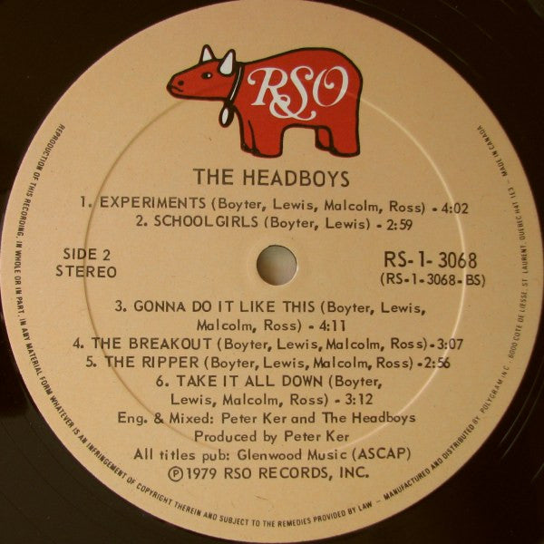 The Headboys : The Headboys (LP, Album)