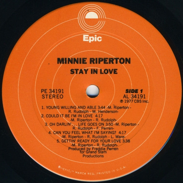 Minnie Riperton - Stay In Love (LP, NM) | Lulo Records