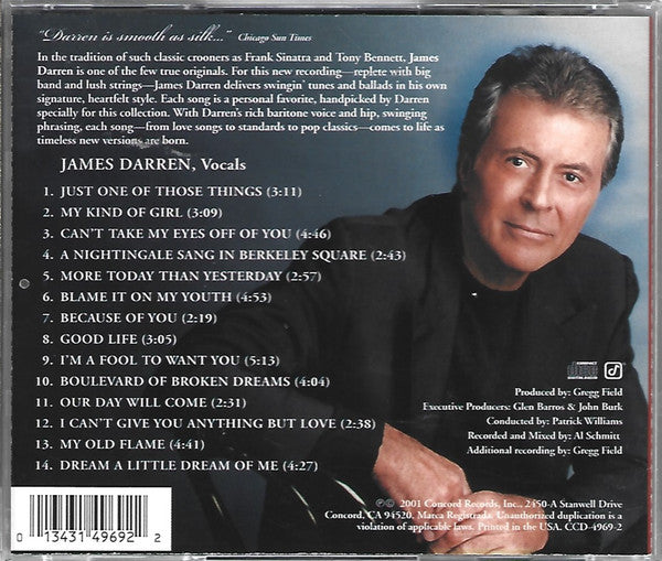 James Darren : Because Of You (CD, Album)