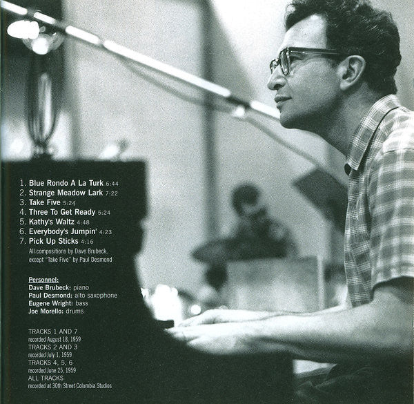 The Dave Brubeck Quartet : Time Out (CD, Album, RE, RM)