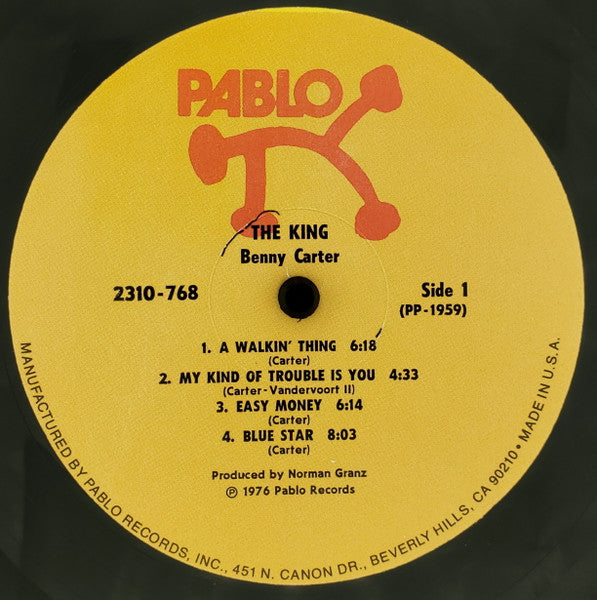Benny Carter : The King (LP, Album)