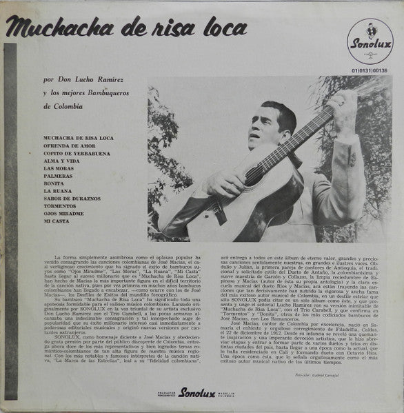 Don Lucho Ramírez* : Muchacha De Risa Loca Y Otros Éxitos De José Macías (LP, Album, Mono)