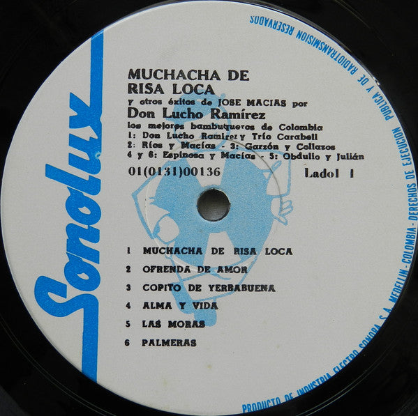 Don Lucho Ramírez* : Muchacha De Risa Loca Y Otros Éxitos De José Macías (LP, Album, Mono)