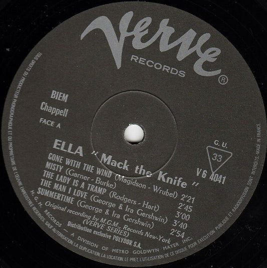 Ella Fitzgerald : Mack The Knife (LP, Mono)