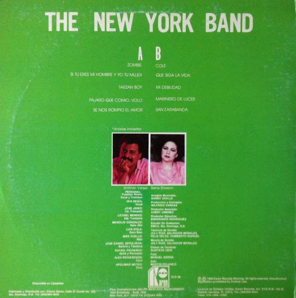 The New York Band : Wilfrido Vargas Presenta (LP, Album)