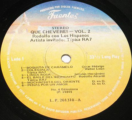 Rodolfo Aicardi Con Los Hispanos : Que Chevere… Vol. 2 (LP, Comp)