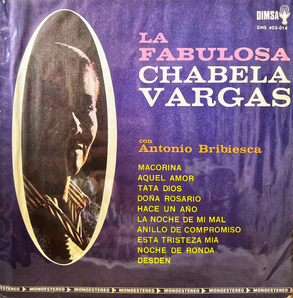 Chabela Vargas* Con Antonio Bribiesca : La Fabulosa (LP, Comp, Mono)