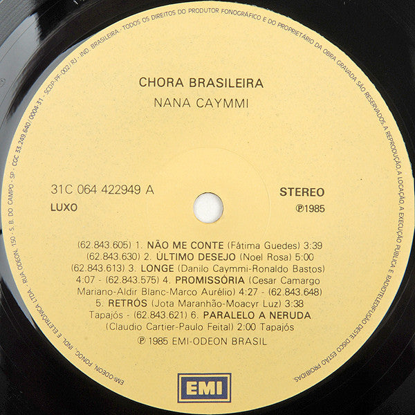 Nana* : Chora Brasileira (LP, Album)