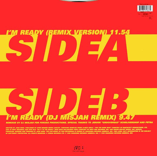 Josh Wink 's Size 9 - I'm Ready vinyl record, 12" (Very Good Plus (VG+)) | Lulo Records
