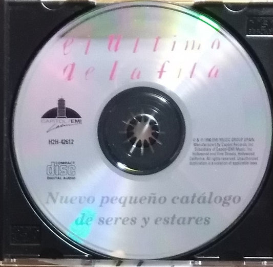 El Último De La Fila - Nuevo Pequeño Catálogo De Seres Y Estares vinyl record, CD (Near Mint (NM or M-)) | Lulo Records
