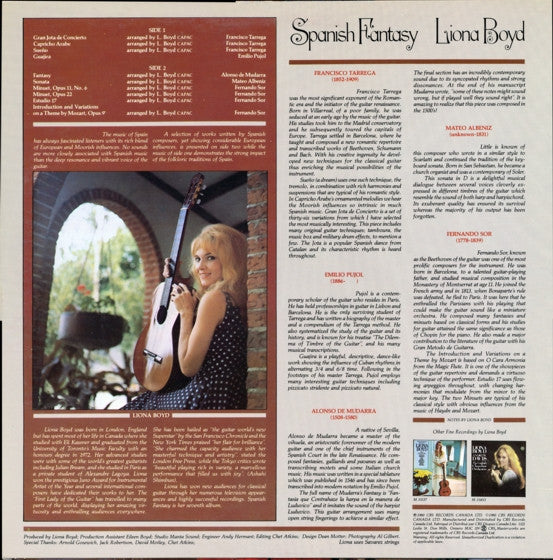 Liona Boyd : Spanish Fantasy (LP, Album)