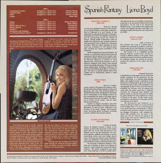 Liona Boyd - Spanish Fantasy vinyl record, LP (Mint (M)) | Lulo Records