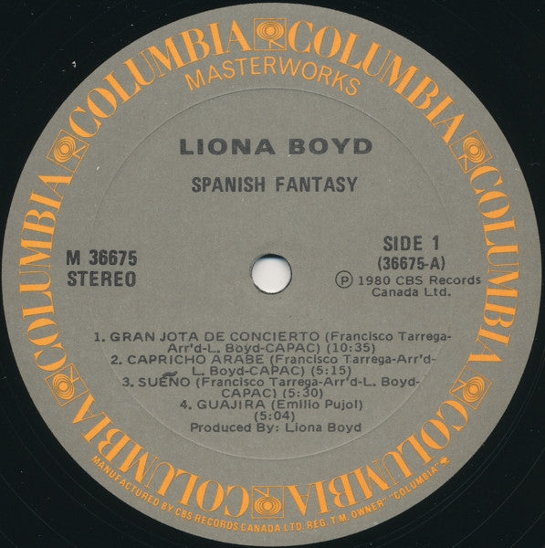 Liona Boyd : Spanish Fantasy (LP, Album)