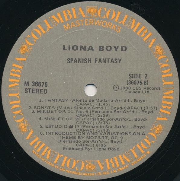 Liona Boyd : Spanish Fantasy (LP, Album)