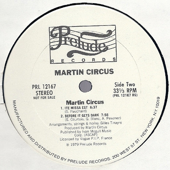 Martin Circus : Martin Circus (LP, Album, Promo)