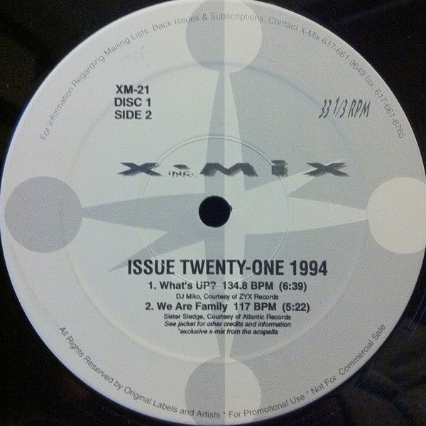Various : X-Mix Issue Twenty One (2x12", Comp, Promo)