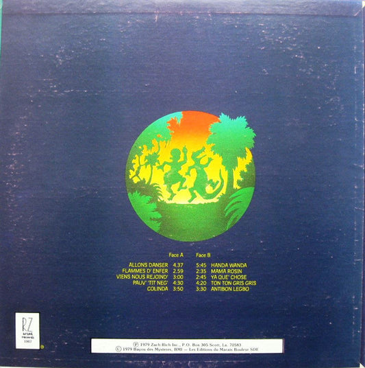 Zachary Richard - Allons Danser vinyl record, LP (Very Good Plus (VG+)) | Lulo Records