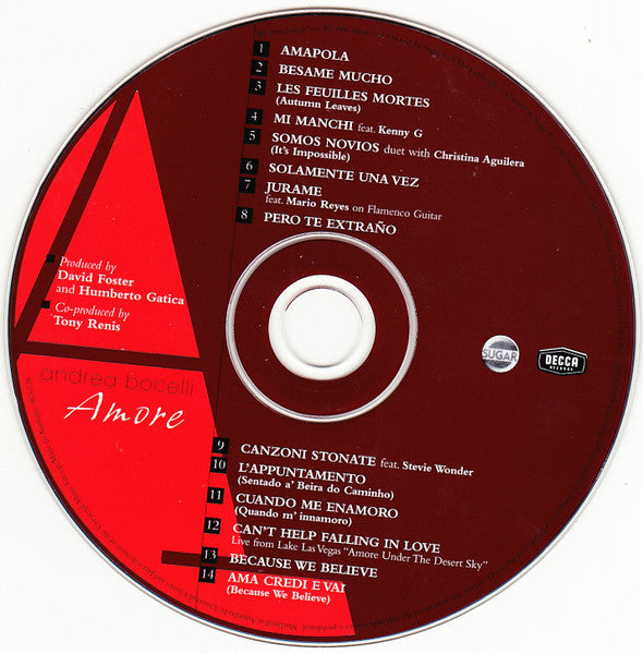 Andrea Bocelli : Amore (CD, Album)