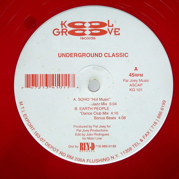 Soho / Earth People : Underground Classic (12", RE, Red)