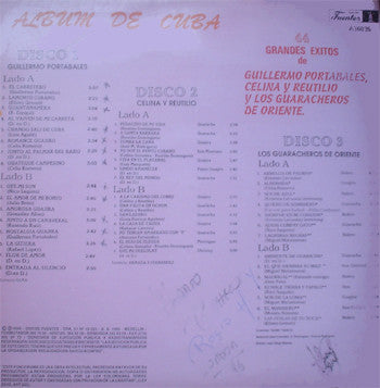 Guillermo Portabales, Celina Y Reutilio Y Los Guaracheros De Oriente : Album De Cuba - 44 Grandes Exitos De: Guillermo Portabales, Celina Y Reutilio Y Los Guaracheros De Oriente (3xLP, Comp)