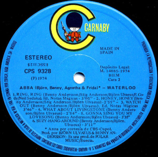 ABBA, Björn, Benny, Agnetha & Frida* : Waterloo (LP, Album, RE)