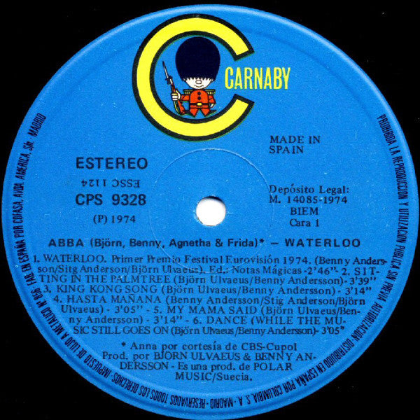 ABBA, Björn, Benny, Agnetha & Frida* : Waterloo (LP, Album, RE)